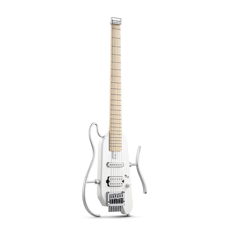 Guitarra Elétrica Donner HUSH-X Featherlight Travel Metallic White